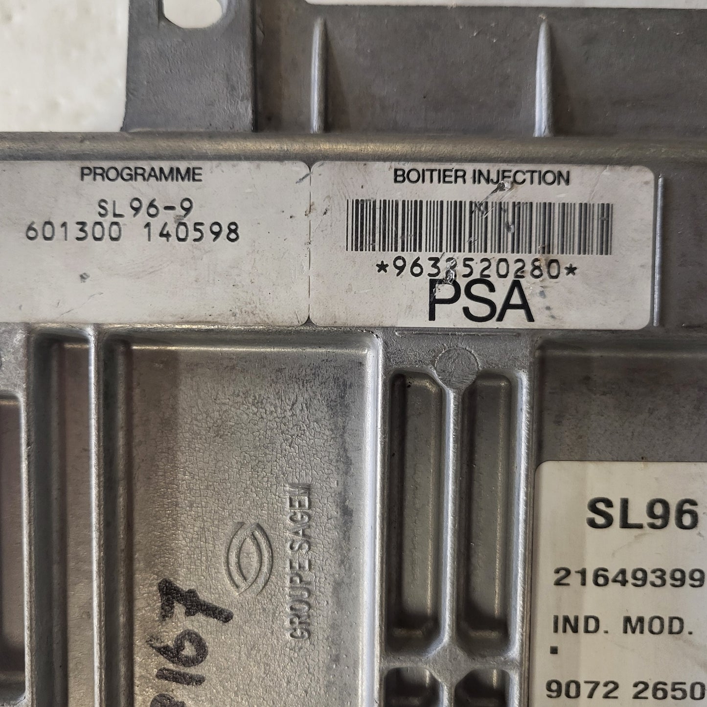 CITROEN XSARA 1.4 ECU / 9632520280 / 21649399-3 / SL96-9 / SAGEM