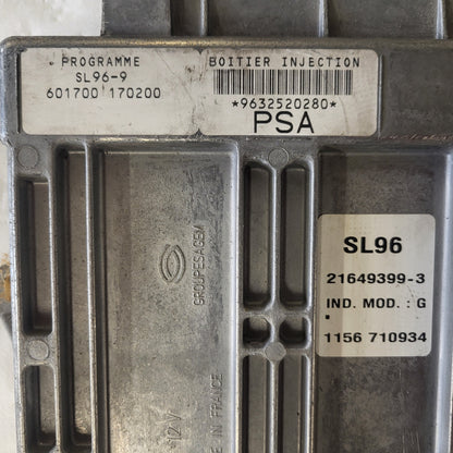 CITROEN XSARA 1.4 ECU / 9632520280 / 21649399-3 / SL96-9 / SAGEM