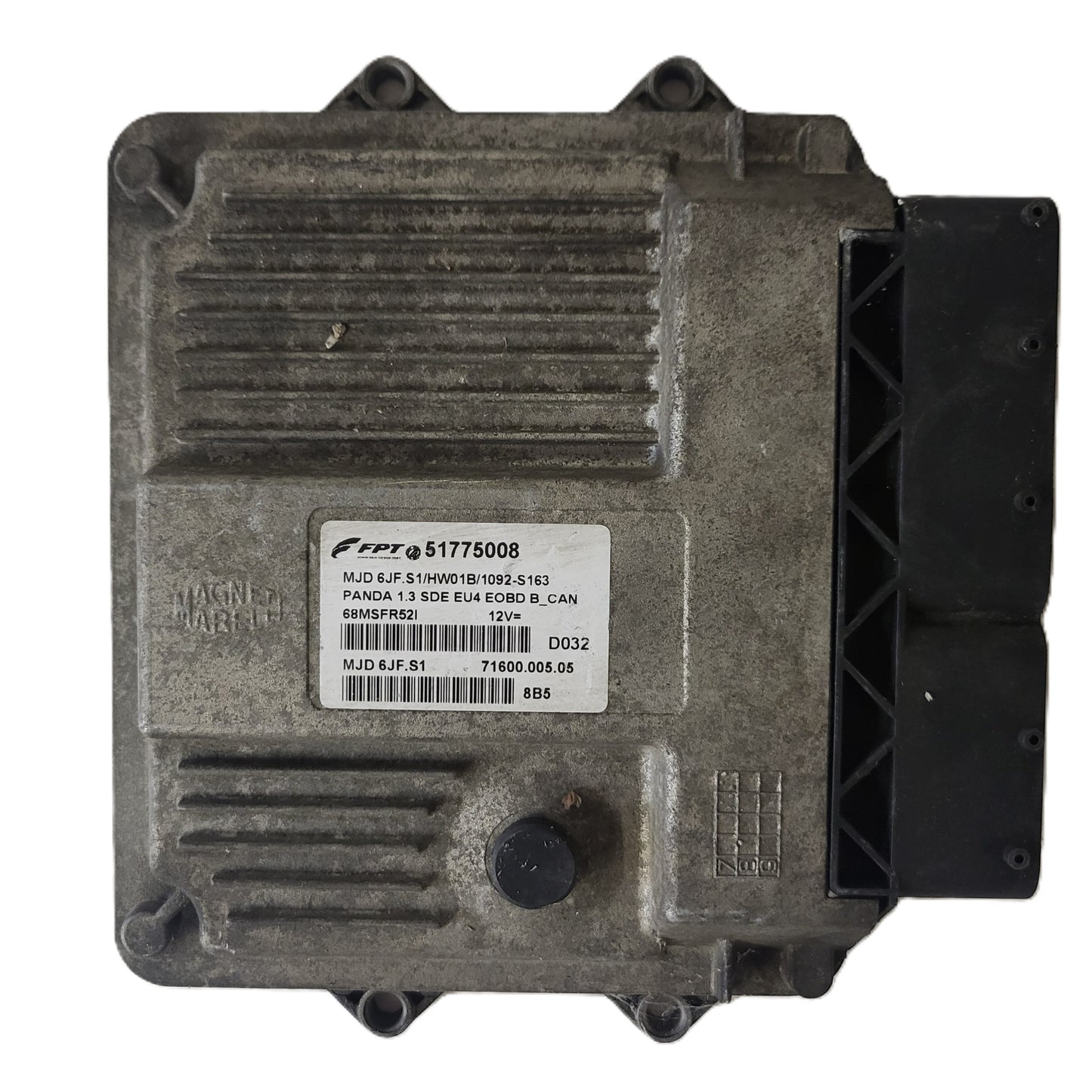 FIAT PANDA ECU / 51775008 / MJD 6JF.S1 / HW01B / 71600.005.05 / MAGNETI MARELLI