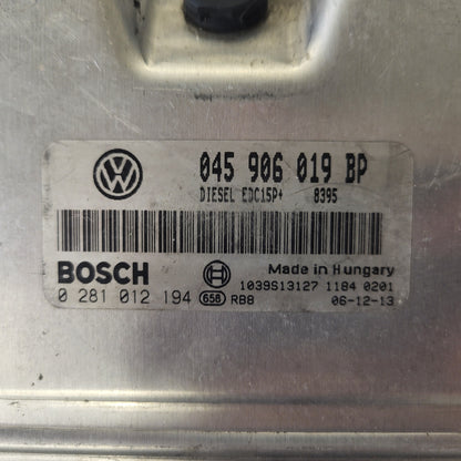 VOLKSWAGEN POLO IV 9N3 ECU / 045906019BP / 0281012194 / EDC15P+ / BOSCH