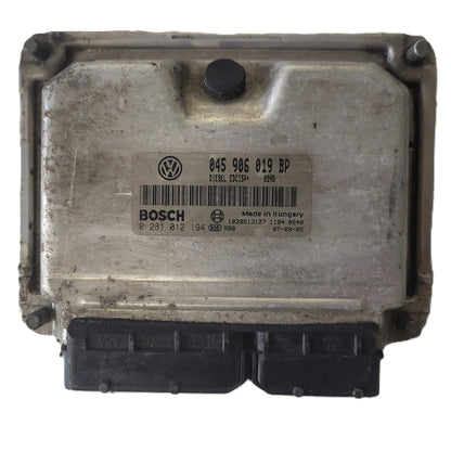 VOLKSWAGEN POLO IV 9N3 ECU / 045906019BP / 0281012194 / EDC15P+ / BOSCH