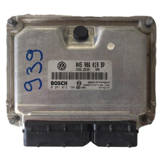 VOLKSWAGEN POLO IV 9N3 ECU / 045906019BP / 0281012194 / EDC15P+ / BOSCH