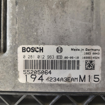 FIAT CROMA ECU / 0281012963 / 55205064 / BOSCH