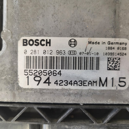 FIAT CROMA ECU / 0281012963 / 55205064 / BOSCH