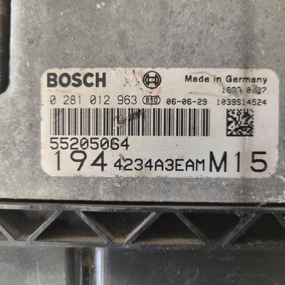 FIAT CROMA ECU / 0281012963 / 55205064 / BOSCH