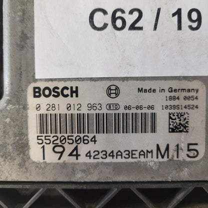 FIAT CROMA ECU / 0281012963 / 55205064 / BOSCH