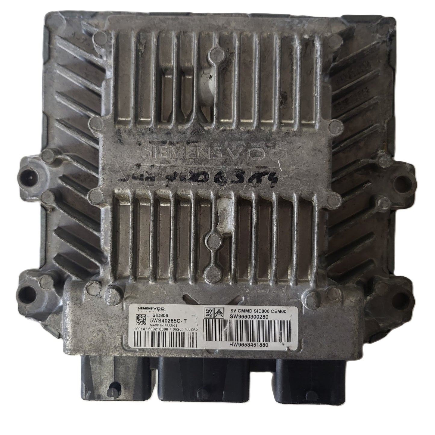 Peugeot Citroen ECU / 5WS40285C-T / 9660300280 / 9653451880 / SID806 SIEMENS