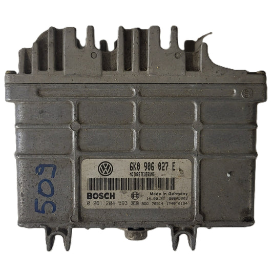 VOLKSWAGEN POLO 6N ECU / 0261204593 / 6K0906027E / BOSCH