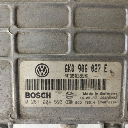 VOLKSWAGEN POLO 6N ECU / 0261204593 / 6K0906027E / BOSCH