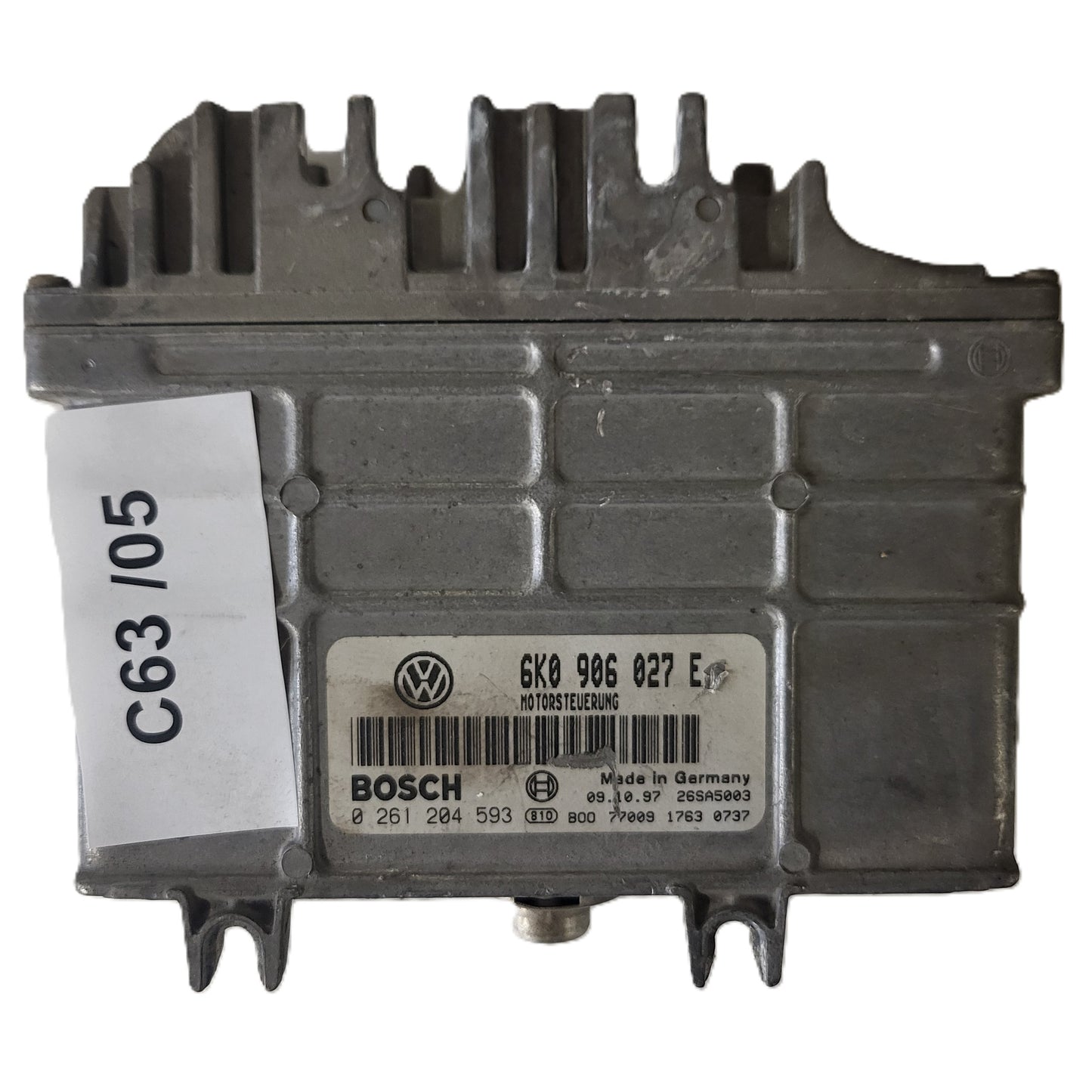 VOLKSWAGEN POLO 6N ECU / 0261204593 / 6K0906027E / BOSCH
