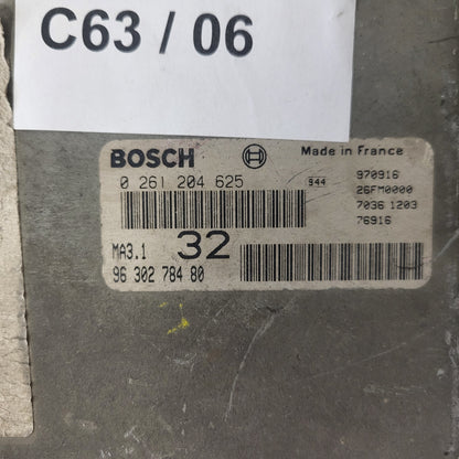 PEUGEOT CITROEN 106 SAXO ECU / 0261204625 / 9630278480 / MA3.1 / BOSCH