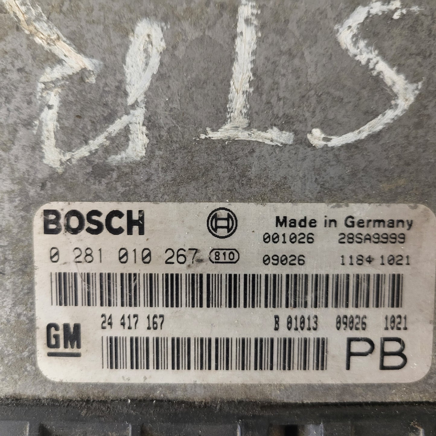 OPEL ASTRA ECU / 0281010267 / 24417167 / B01013 / PB / BOSCH