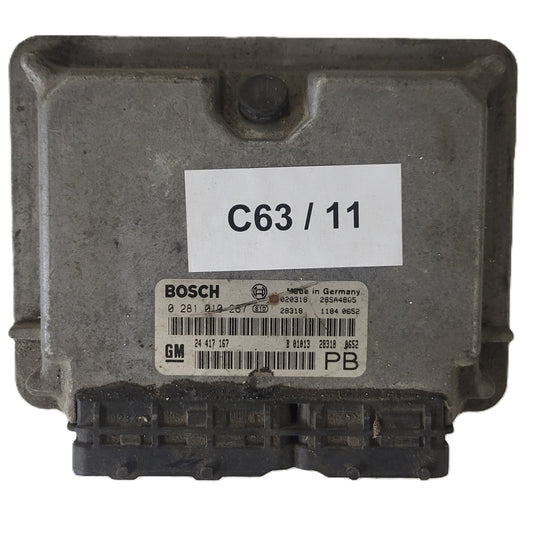 OPEL ASTRA ECU / 0281010267 / 24417167 / B01013 / PB / BOSCH