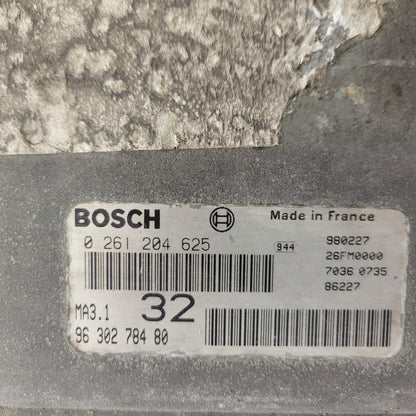 PEUGEOT CITROEN 106 SAXO ECU / 0261204625 / 9630278480 / MA3.1 / BOSCH