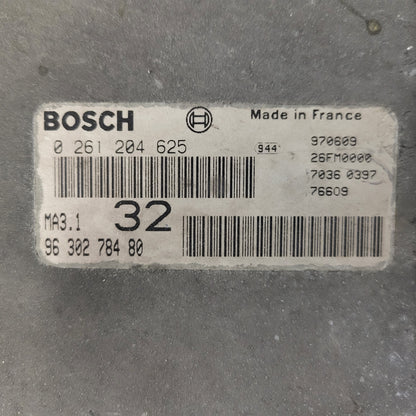 PEUGEOT CITROEN 106 SAXO ECU / 0261204625 / 9630278480 / MA3.1 / BOSCH