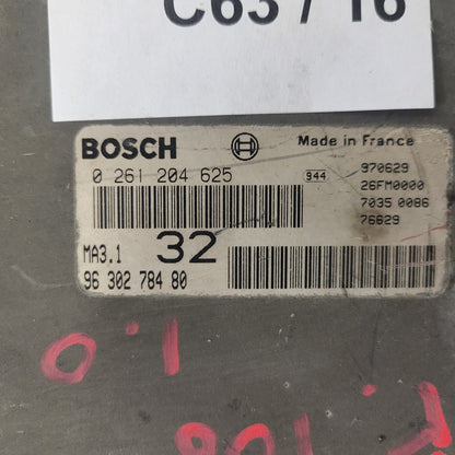PEUGEOT CITROEN 106 SAXO ECU / 0261204625 / 9630278480 / MA3.1 / BOSCH