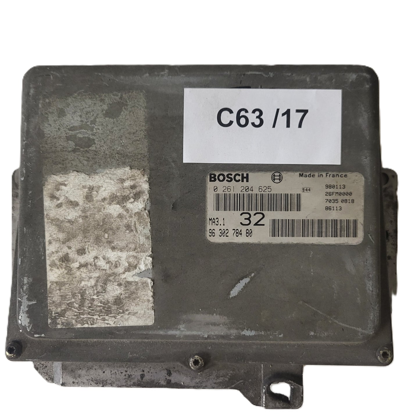 PEUGEOT CITROEN 106 SAXO ECU / 0261204625 / 9630278480 / MA3.1 / BOSCH
