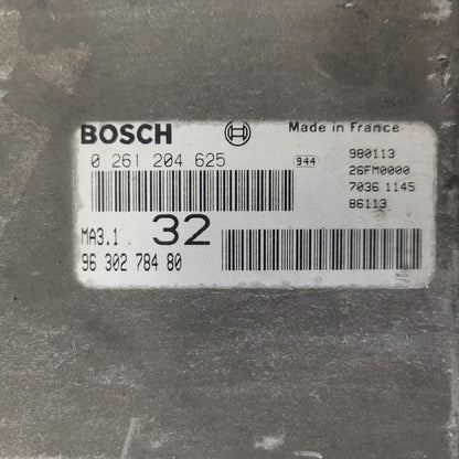 PEUGEOT CITROEN 106 SAXO ECU / 0261204625 / 9630278480 / MA3.1 / BOSCH