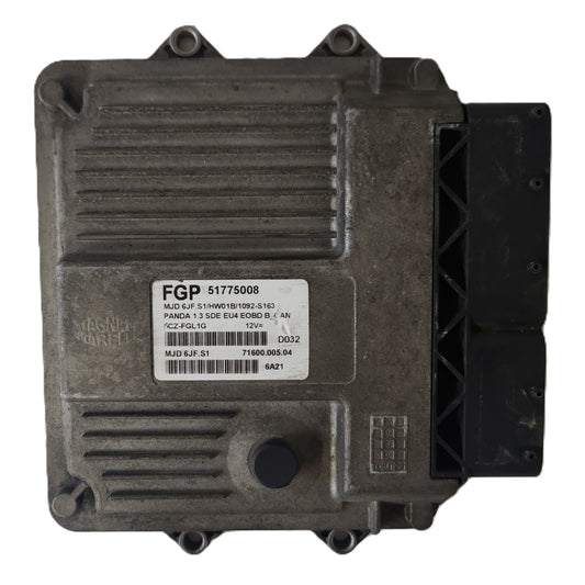 FIAT PANDA ECU / 51775008 / MJD 6JF.S1 / HW01B / 71600.005.05 / MAGNETI MARELLI