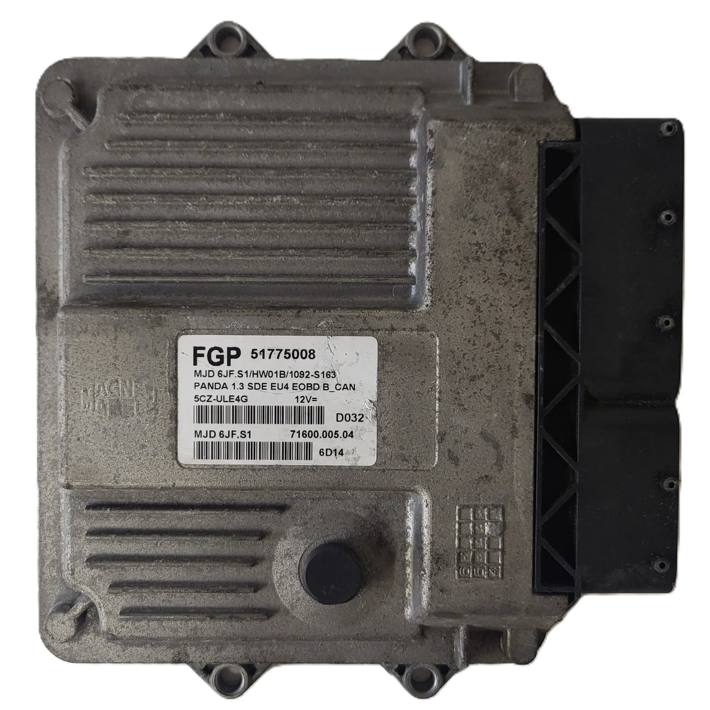 FIAT PANDA ECU / 51775008 / MJD 6JF.S1 / HW01B / 71600.005.05 / MAGNETI MARELLI