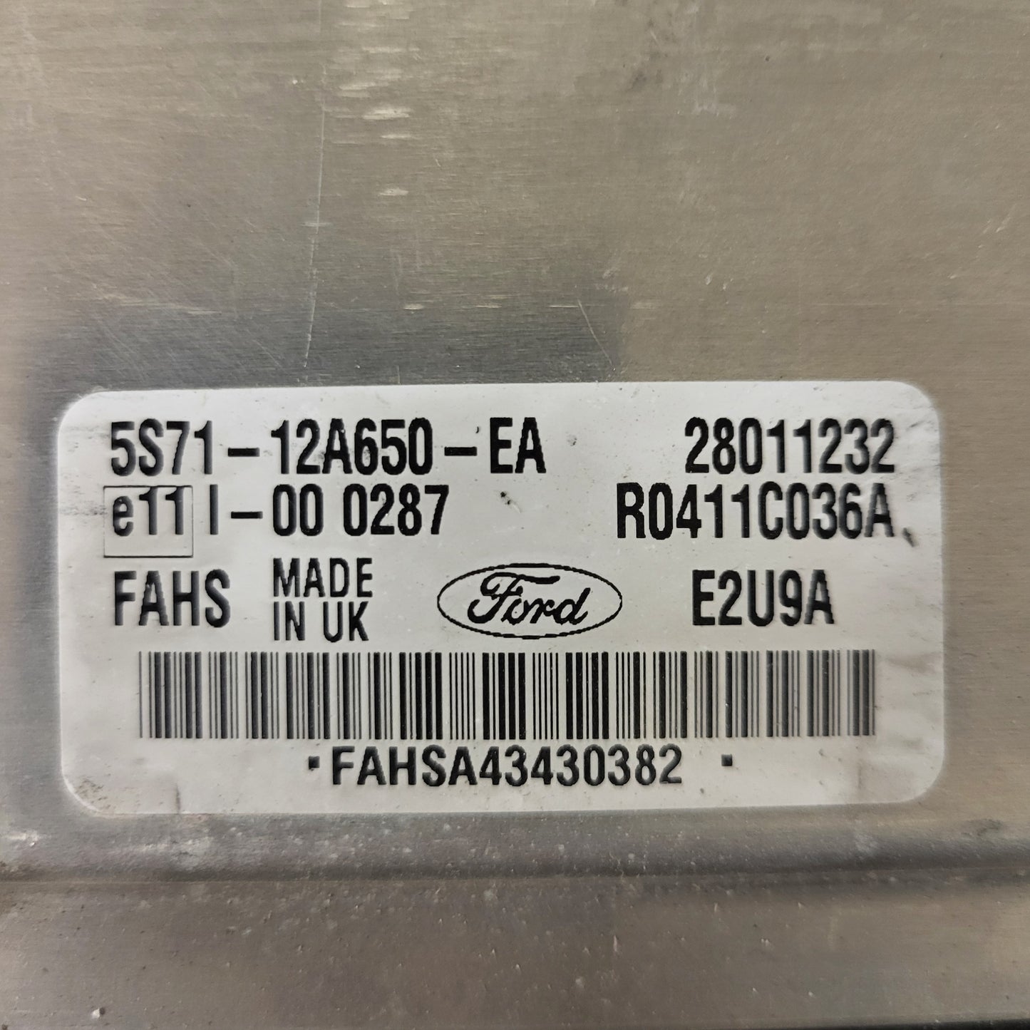 Ford Mondeo ECU / 5S71-12A650-EA / FAHS / R0411C036A / DELPHI