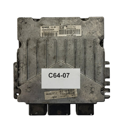 PEUGEOT CITROEN ECU / 5WS40023D-T / SID801 / SW9644803380 / SIEMENS