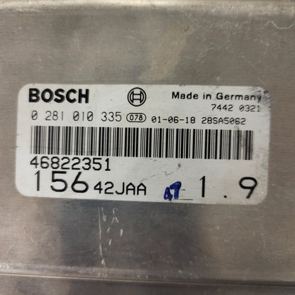 ALFA ROMEO 156 ECU / 0281010335 / 46822351 / 15642JAA / BOSCH