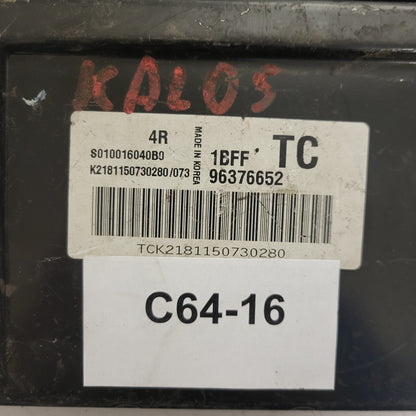 CHEVROLET DAEWOO KALOS ECU / S010016040 B0 / 96376652 / 1BFF / TC