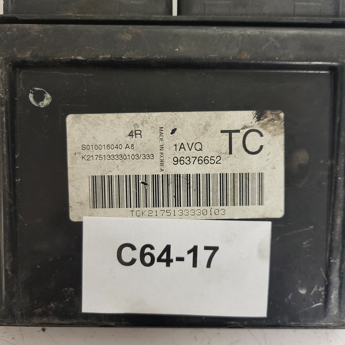 CHEVROLET KALOS ECU / S010016040 A8 / 96376652 / 1AVQ / TC