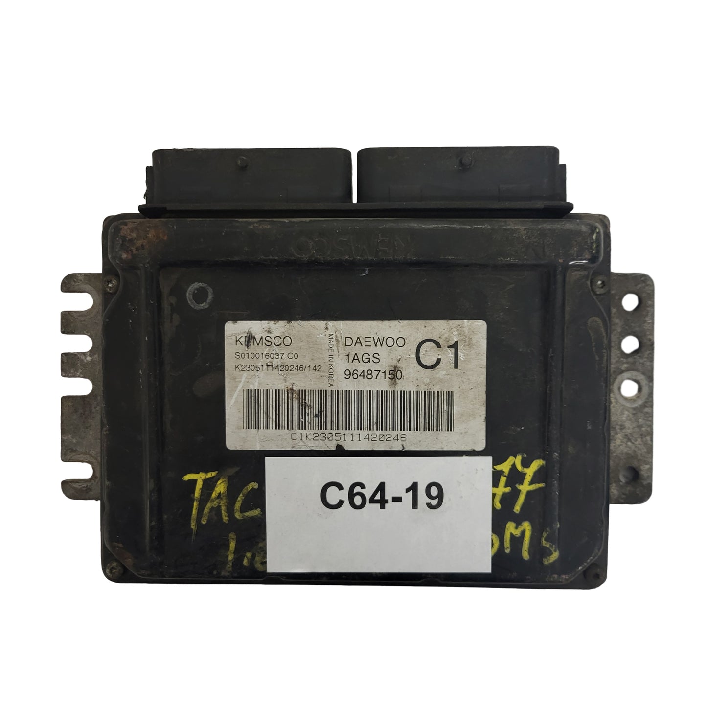 DAEWOO ECU / 96487150 / 1AGS / S010016037 / C1 / KEMSCO