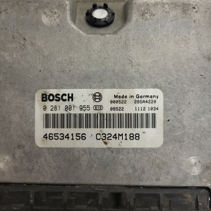FIAT PUNTO 188 1.9 JTD ECU / 0281001955 / 46534156 / BOSCH