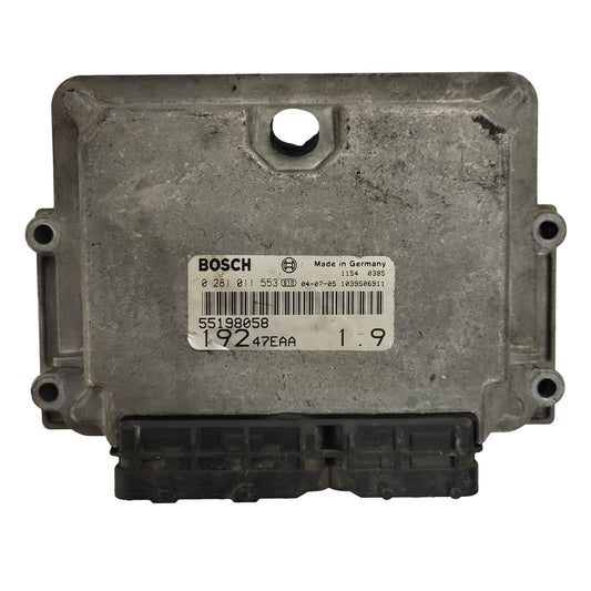 Fiat STILO ECU / 0281011553 / 55198058 / 19247EAA / BOSCH