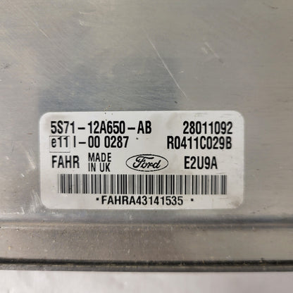 FORD MONDEO ECU / 5S71-12A650-AB / FAHR / R0411C029B / CENTRALINA