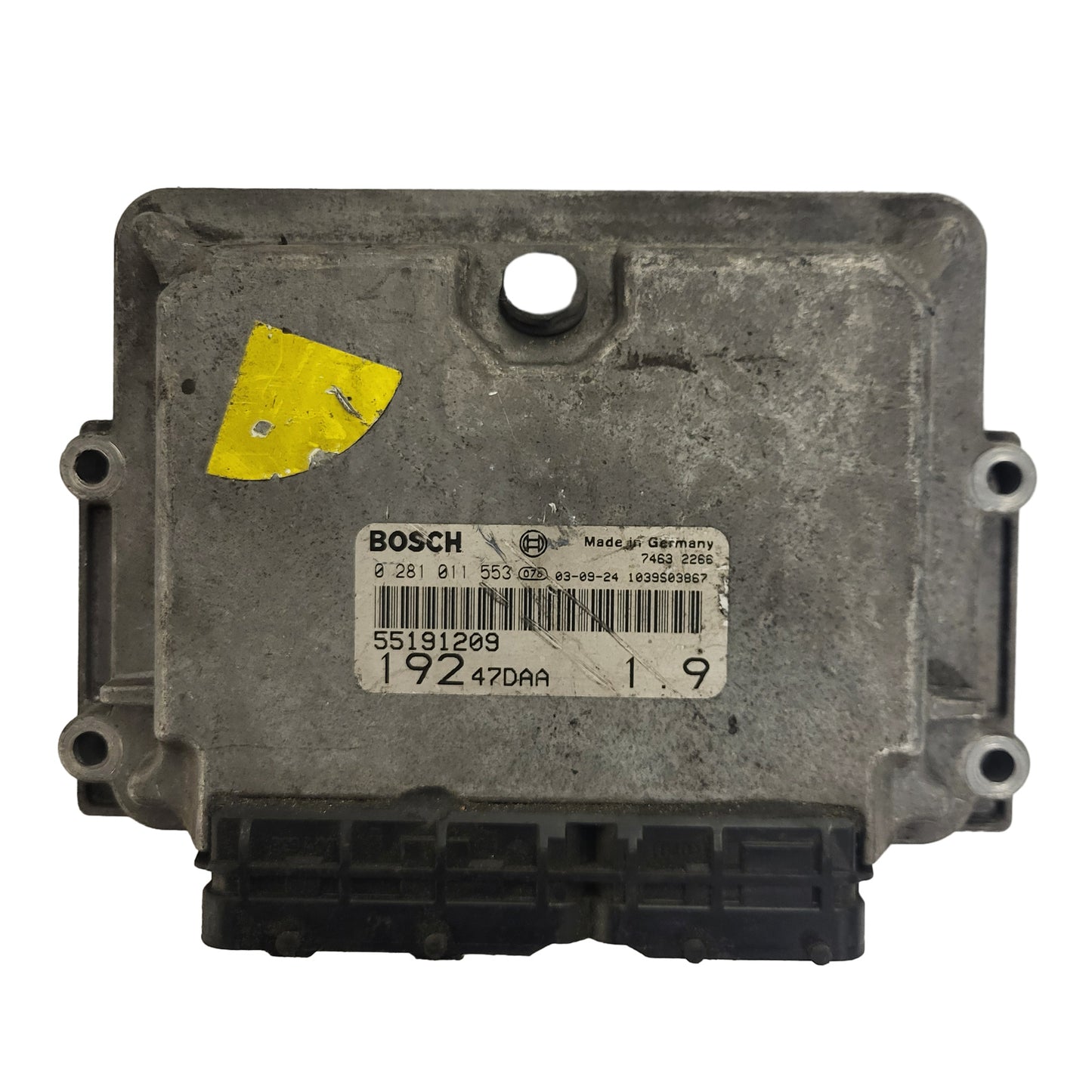 FIAT STILO 1.9 JTD ECU / 0281011553 / 55191209 / 19247DAA / BOSCH