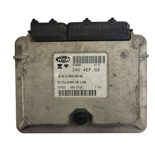 FIAT MULTPLA BIPOWER ECU / IAW 4EF.G3 / 51761337 / HW226 / 61601.079.03