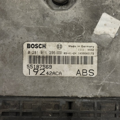 Fiat STILO ECU / 0281011396 / 55187569 / 1039S02173 / BOSCH - C65-16 - 2
