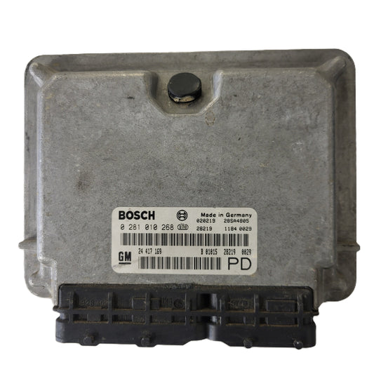 Opel Zafira 2.0 ECU / 0281010268 / 24417169 / BOSCH