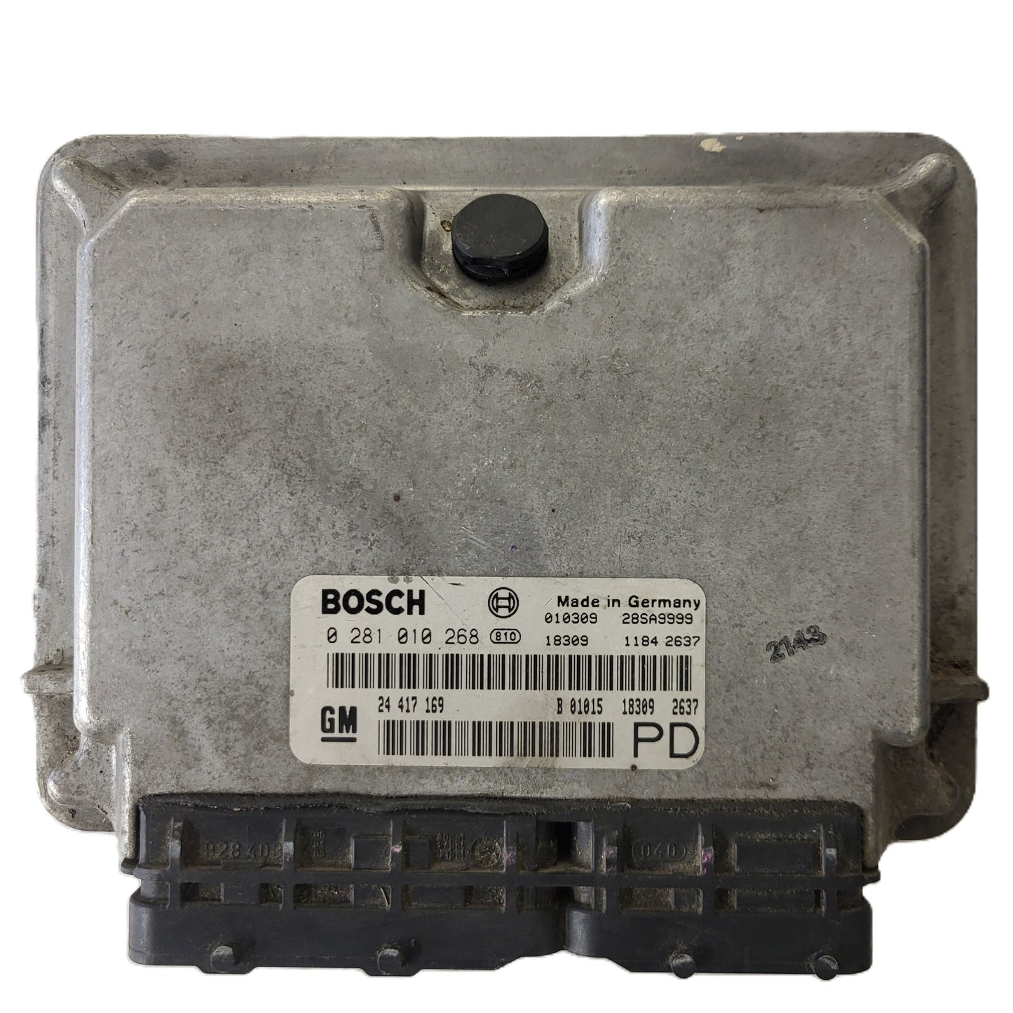 Opel Zafira 2.0 ECU / 0281010268 / 24417169 / BOSCH