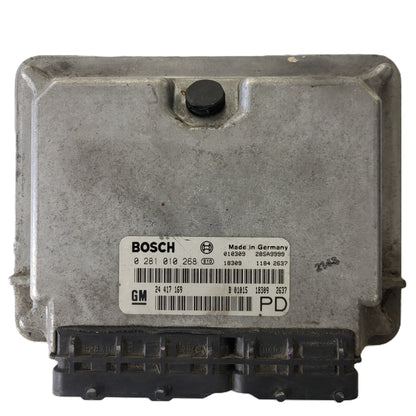 Opel Zafira 2.0 ECU / 0281010268 / 24417169 / BOSCH