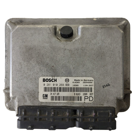 Opel Zafira 2.0 ECU / 0281010268 / 24417169 / BOSCH