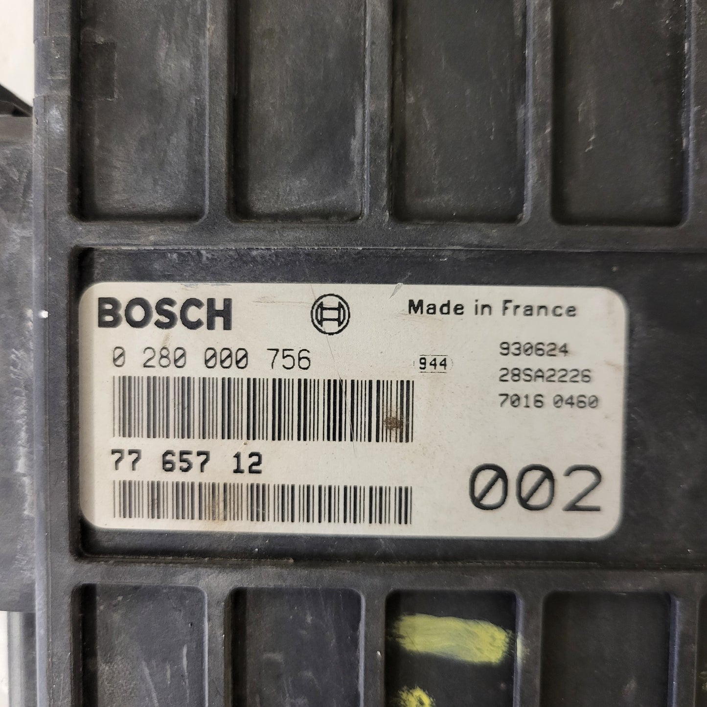 FIAT UNO TIPO TEMPRA ECU / 0280000756 / 7765712 / BOSCH