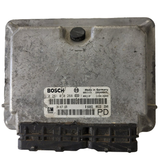 Opel Zafira 2.0 ECU / 0281010268 / 24417169 / BOSCH