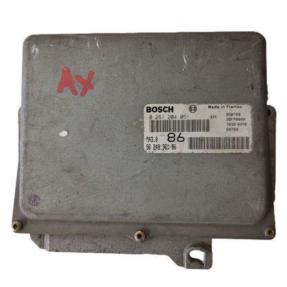 PEUGEOT 106 CITROEN AX 1.0 ECU / 0261204051 / 9624936180 / MA3.0 / BOSCH