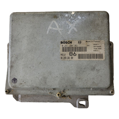 PEUGEOT 106 CITROEN AX 1.0 ECU / 0261204051 / 9624936180 / MA3.0 / BOSCH