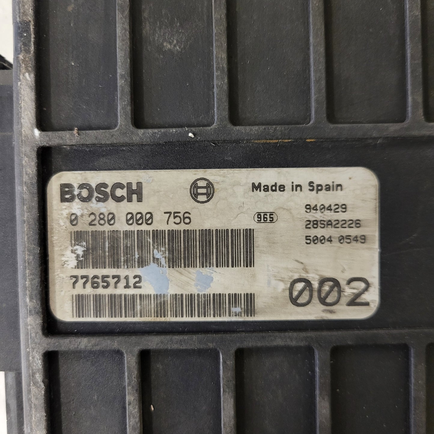 FIAT UNO TIPO TEMPRA ECU / 0280000756 / 7765712 / BOSCH