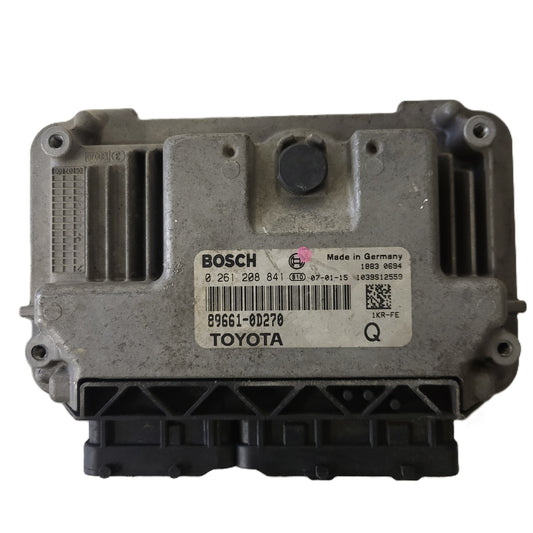 TOYOTA YARIS 1KR-FE ECU / 0261208841 / 89661-0D270 / BOSCH
