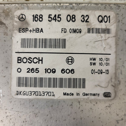 Mercedes W168 A-Class ECU / 1685450832 / 0265109606 / BOSCH