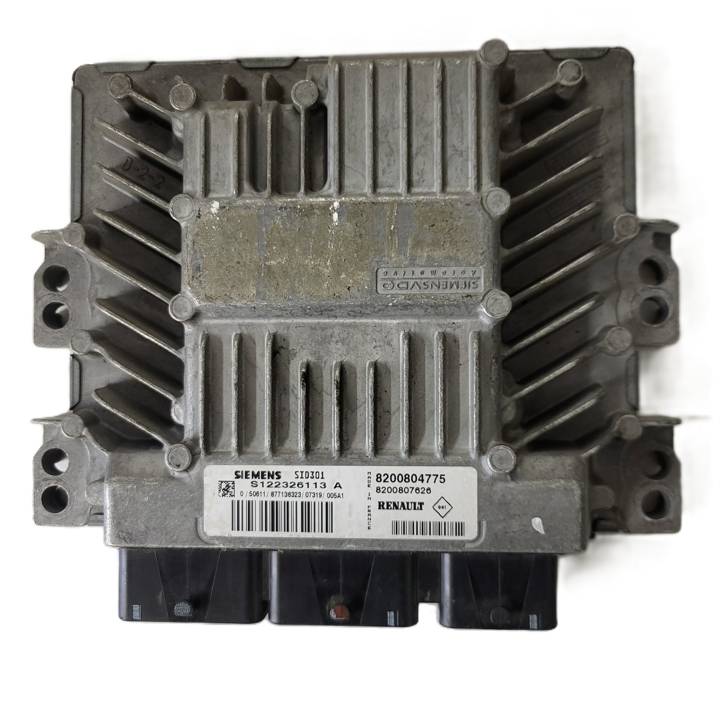 Renault Megane Scenic ECU / S122326113A / 8200804775 / 8200807626 / SID301 / SIEMENS