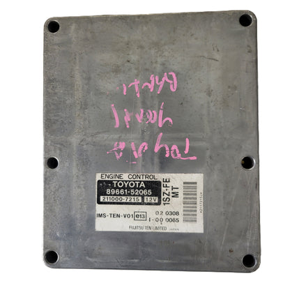 TOYOTA YARIS 1SZ-FE ECU / 89661-52065 / 211000-7215