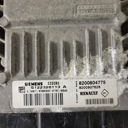 Renault Megane Scenic ECU / S122326113A / 8200804775 / 8200807626 / SID301 / SIEMENS